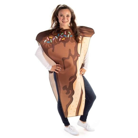 Sweet Tooth Piece Of Cake Halloween Costume Adult OS New Party Treats - Picture 1 of 5